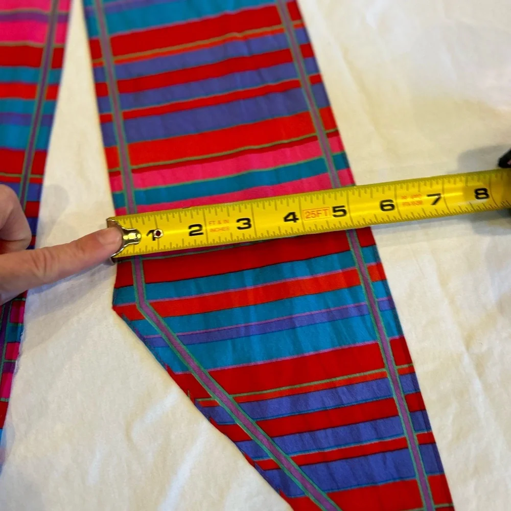Vintage Liz Striped Scarf
